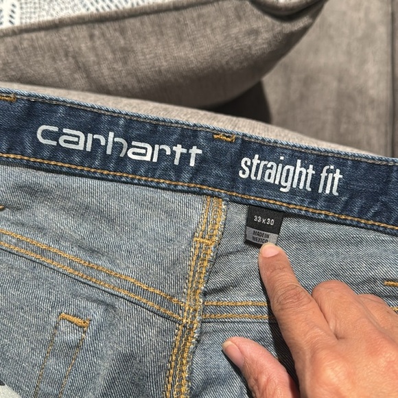 Carhartt Rugged Flex Straight Fit Men's Jeans 33x30 Construction Lumber Yard - Picture 8 of 10